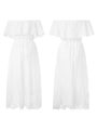 WhiteParty valkoinen olkaimeton mekko