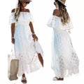 WhiteParty valkoinen olkaimeton mekko
